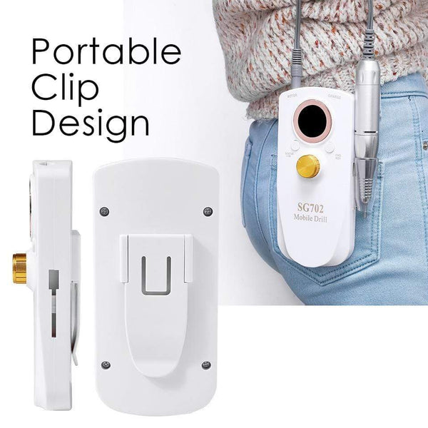 Planet Gates 35000RPM Portable Rechargeable Electric Nail Drill Machine File Pedicure Equipment Manicure Kit Nail Gel Art Polishing Tools