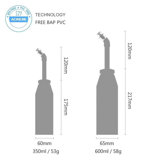 Planet Gates 350ml Foldable TPU Outdoor Soft Flask Water Bag Sport Camping Hike Running Water Hydration Bottle Mouth Kettle 350ml 600ml