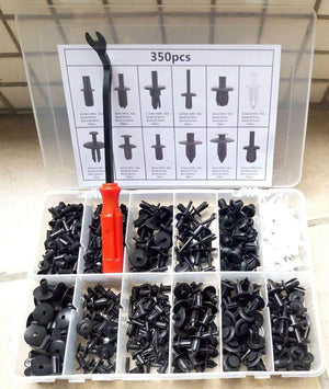 Planet Gates 350pcs Car Auto Push Pin Rivet Trim Clip Panel Body Interior Assortment Set HE09 For Audi BMW Benz Ford Volvo 5