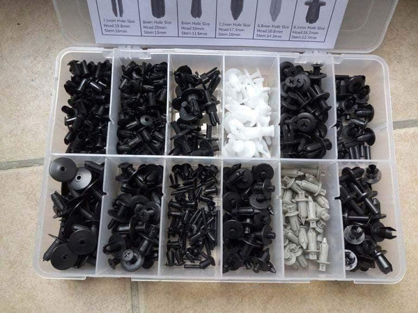 Planet Gates 350pcs Car Auto Push Pin Rivet Trim Clip Panel Body Interior Assortment Set HE09 For Audi BMW Benz Ford Volvo 5