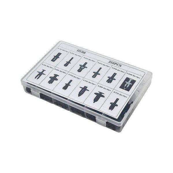Planet Gates 350pcs Car Auto Push Pin Rivet Trim Clip Panel Body Interior Assortment Set HE09 For Audi BMW Benz Ford Volvo 5