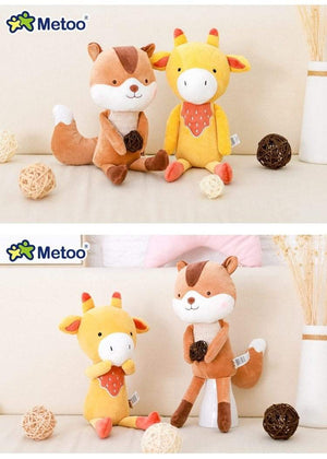 Planet Gates 35cm Metoo Cartoon Stuffed Animals Plush Toys Fox Raccoon Giraffe Squirrel Koala Dolls For Kids Girls Birthday Christmas Gifts