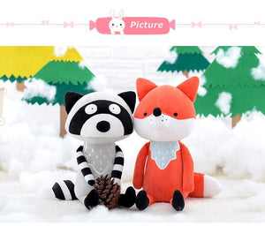 Planet Gates 35cm Metoo Cartoon Stuffed Animals Plush Toys Fox Raccoon Giraffe Squirrel Koala Dolls For Kids Girls Birthday Christmas Gifts