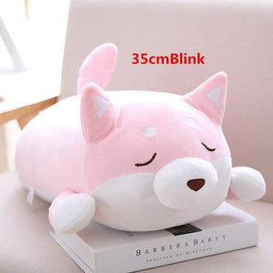 Planet Gates 35cm / pink blink Cute Corgi Dog doll pillow Shiba Inu plush toy  holding sleeping doll Stuffed animal pillow gift for baby 35cm