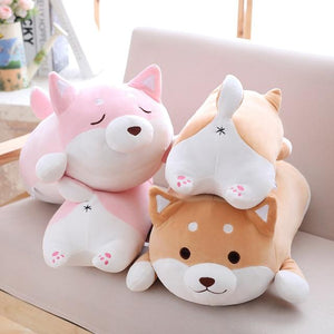 Planet Gates 36/55 Cute Fat Shiba Inu Dog Plush Toy Stuffed Soft Kawaii Animal Cartoon Pillow Lovely Gift for Kids Baby Children Good Quality