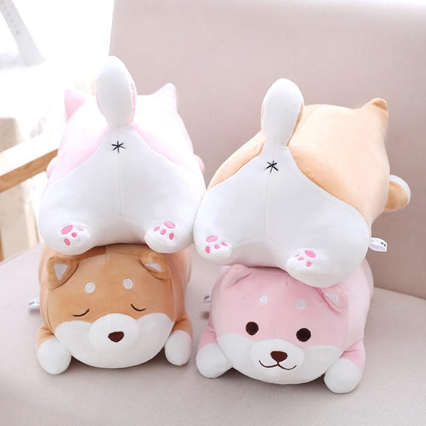 Planet Gates 36/55 Cute Fat Shiba Inu Dog Plush Toy Stuffed Soft Kawaii Animal Cartoon Pillow Lovely Gift for Kids Baby Children Good Quality