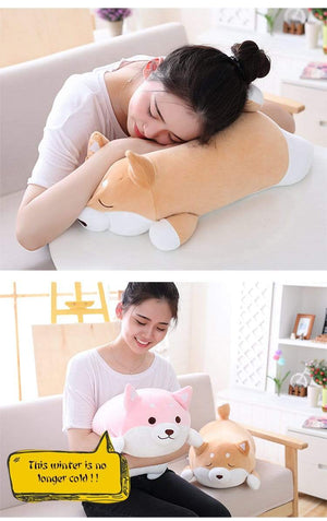 Planet Gates 36/55 Cute Fat Shiba Inu Dog Plush Toy Stuffed Soft Kawaii Animal Cartoon Pillow Lovely Gift for Kids Baby Children Good Quality
