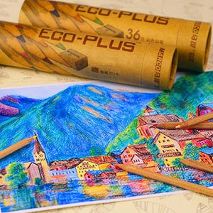 Planet Gates 36 Colors Professional Wooden Marco Fine Drawing Pencils Pens For Artist Writing Sketching