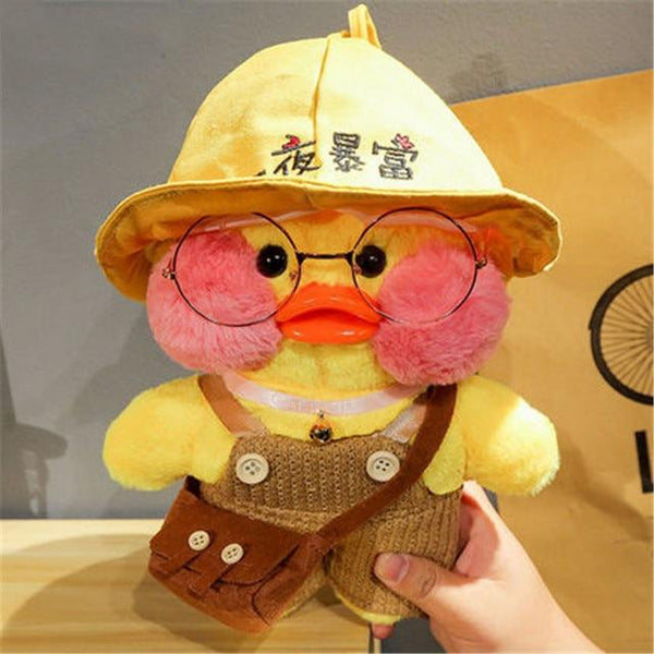 Planet Gates 36 Kawaii Cartoon LaLafanfan 30cm Cafe Duck Plush Toy Stuffed Soft Kawaii Duck Doll Animal Pillow Birthday Gift for Kids Children