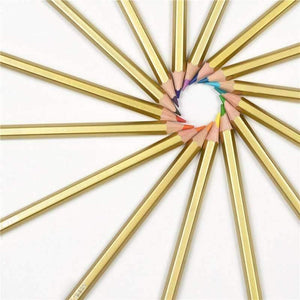 Planet Gates 36 Piece/Lot Watercolor Pencil Painting Set Oil Color Lead Box Water-soluble Non-toxic Oil Pencil Writing Pen Art Supplies