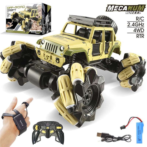 Planet Gates 360 Degree Alloy Stunt RC Cars Toys 2.4G 4CH 1:16 Drift Dual Remote Control Car Model Gift For Kids Boy Birthday Christmas