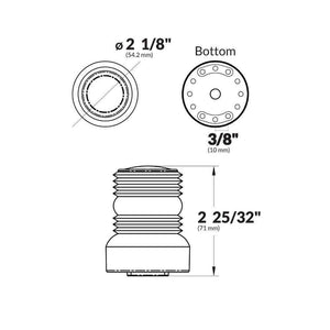 Planet Gates 360 Degree Marine Boat Navigation Anchor Light Super Bright 12 V All Round Boat Light White Lamp 6300K LED Navigation Light