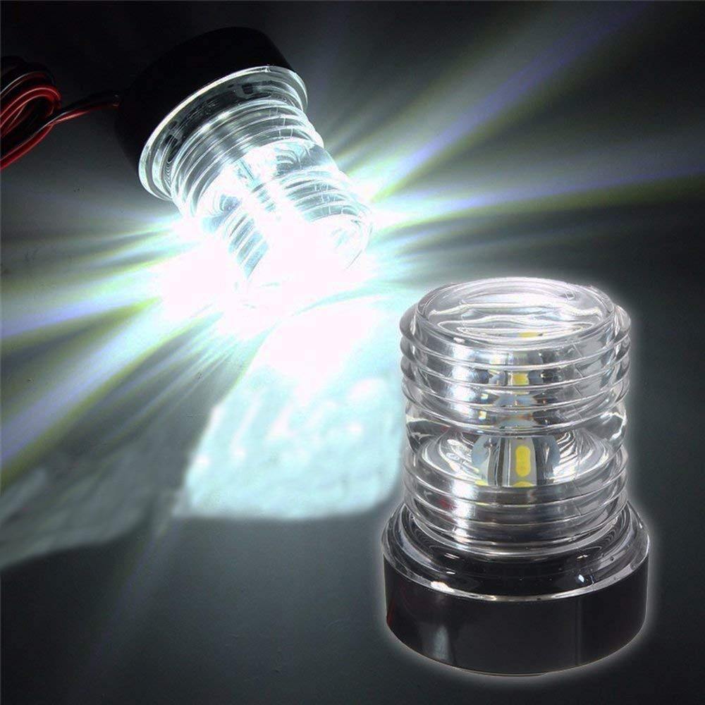 Planet Gates 360 Degree Marine Boat Navigation Anchor Light Super Bright 12 V All Round Boat Light White Lamp 6300K LED Navigation Light
