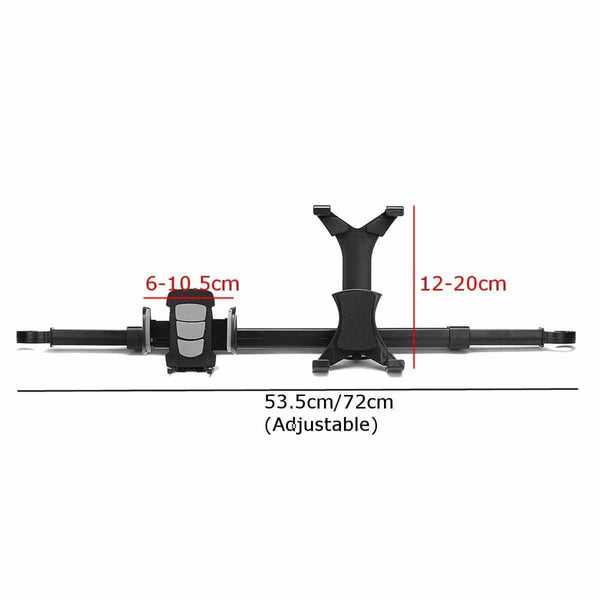 Planet Gates 360 Degree Rotating Bracket Car Back Seat Headrest Mount Holder Tablet Pad Smart Phone Extendable Storage Stands Car Game Rack