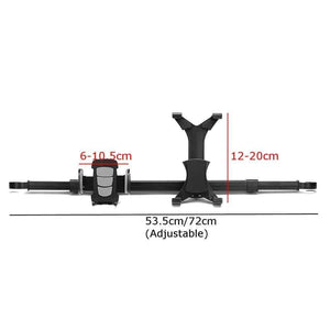 Planet Gates 360 Degree Rotating Bracket Car Back Seat Headrest Mount Holder Tablet Pad Smart Phone Extendable Storage Stands Car Game Rack