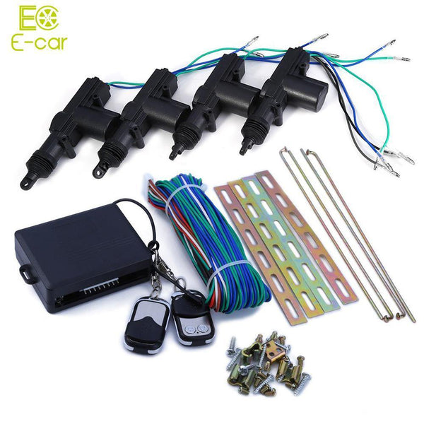 Planet Gates 360 Degree Rotation Universal Car Auto Remote Central Alarm Security Kit 4 Door Bracket Locking Keyless Entry System wholesale