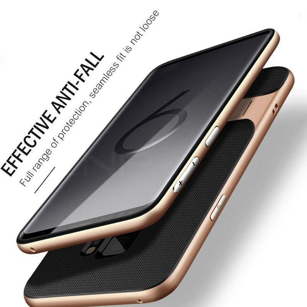 Planet Gates 360 Full Cover Protective Case For Samsung Galaxy S9 S8 Plus PC + TPU Shock Proof Cover For Samsung Note 8 Kickstand Phone Case