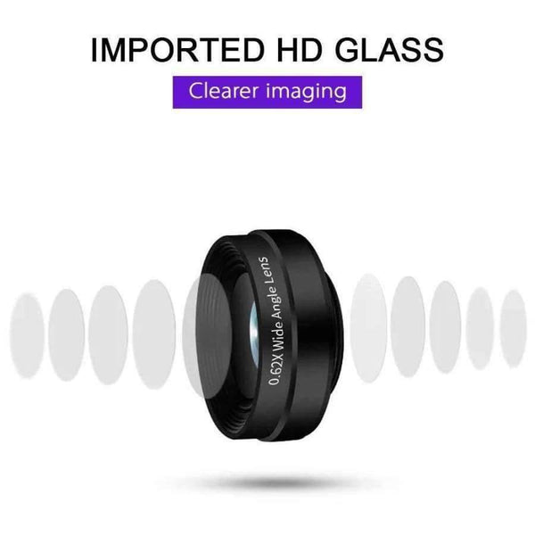 Planet Gates 360 Rotation Phone Lens Wide Angle + Macro + Fisheye 3 in 1 Camera for Smartphone iPhone Samsung Huawei Xiaomi Mobile