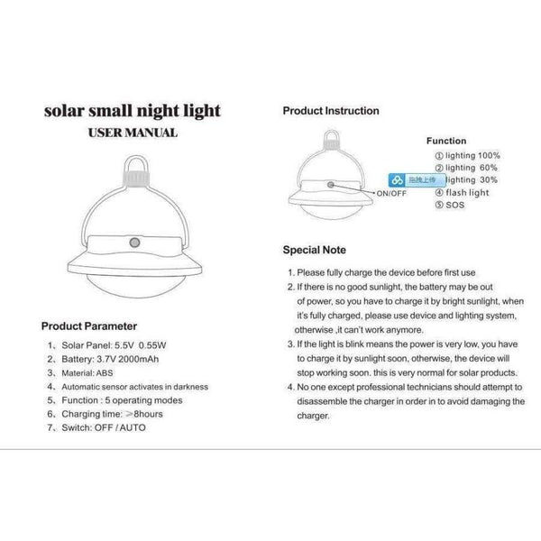 Planet Gates 360LM 60 LED Solar Bulb Lamp Solar Powered Camping Light Portable Outdoor Solar Energy Charged Tent Fashing Lamp Light