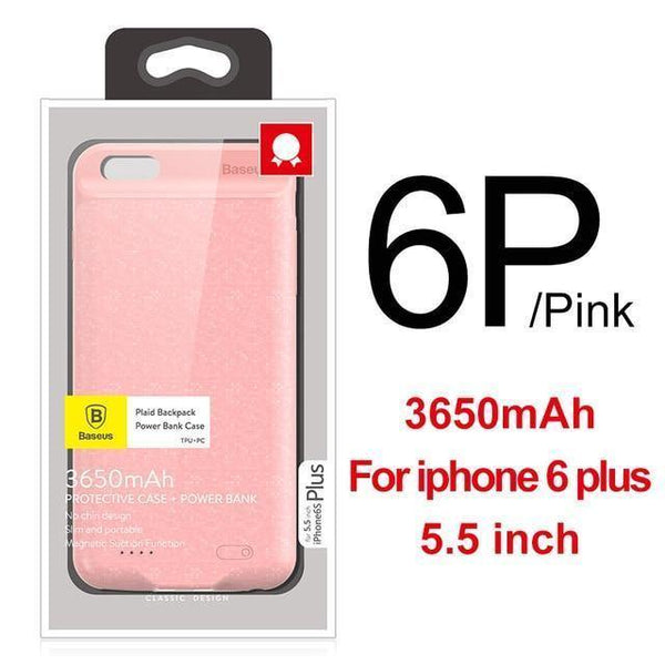 Planet Gates 3650 P For i6 Plus / China Baseus Battery Charger Case For iPhone 6 6s Plus 3650mAh Power Bank Case Ultra Slim External Pack Backup For iPhone 6plus 6splus