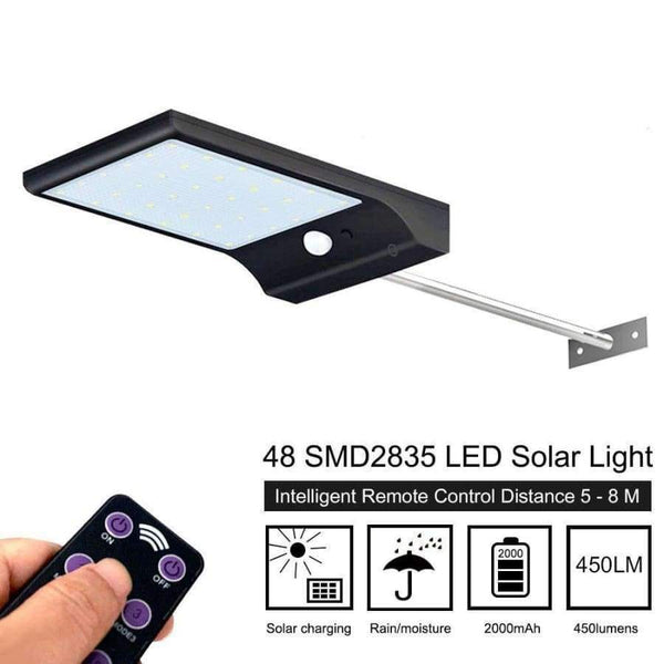 Planet Gates 36B without pole LED Solar Light 36LED 48LED PIR Motion Sensor Powered Street Lamps Garden Outdoor Energy Lighting Waterproof IP65 Wall Lights