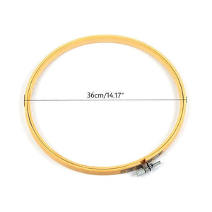 Planet Gates 36cm 36cm DIY Embroidery Hoop Tool Art Craft Cross Stitch Chinese Traditional Circle Round Bamboo Frame Sewing Manual Accessories