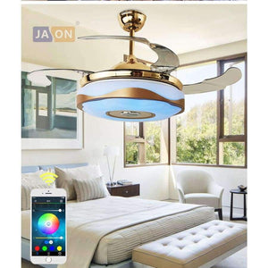 Planet Gates 36inch normal LED Modern Alloy Acryl ABS Bluetooth Musical Ceiling Fan.LED Lamp.LED Light.Ceiling Lights.LED Ceiling Light.For Foyer Bedroom