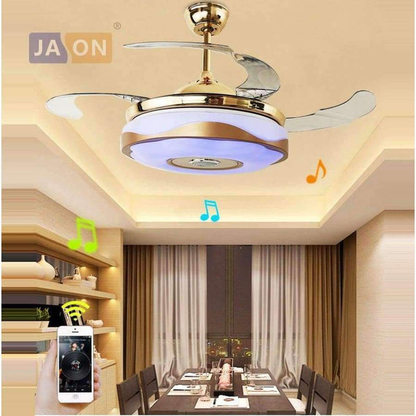Planet Gates 36inch normal LED Modern Alloy Acryl ABS Bluetooth Musical Ceiling Fan.LED Lamp.LED Light.Ceiling Lights.LED Ceiling Light.For Foyer Bedroom