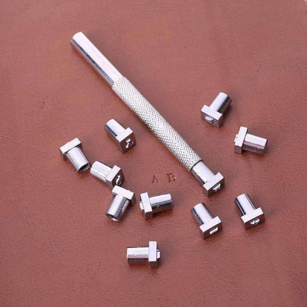 Planet Gates 36Pcs Alphabet Letter Leather Stamper Set 3mm/6mm Steel Punch Metal Leather Punching Tools for DIY Leather Craft Tools