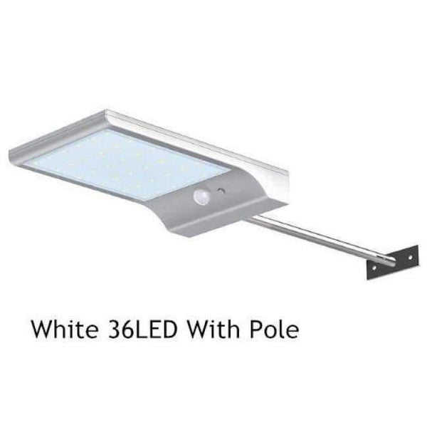 Planet Gates 36W with pole LED Solar Light 36LED 48LED PIR Motion Sensor Powered Street Lamps Garden Outdoor Energy Lighting Waterproof IP65 Wall Lights