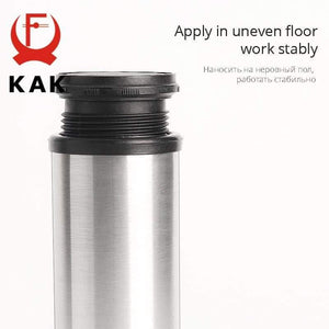 Planet Gates 370803 Stainless Steel Furniture Leg Adjustable Table Feet Replacement Cabinet Sofa Metal Foot With Screws Furniture Hardware