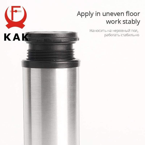 Planet Gates 370803 Stainless Steel Furniture Leg Adjustable Table Feet Replacement Cabinet Sofa Metal Foot With Screws Furniture Hardware