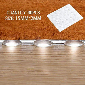 Planet Gates 371101 15x2mm - 30pcs 40 Grain For 1pc 12MM Dia 5MM Thickness Silicon Rubber Kitchen Cabinet Door Pad Self-Adhesive Bumper Stop Damper Cushion