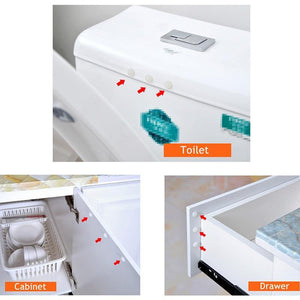 Planet Gates 371101 30-80 Grain Silicon Door Stops Pad Transparent Rubber Kitchen Cabinet Catches Self-Adhesive Damper Buffer Furniture Hardware