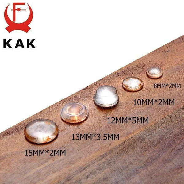 Planet Gates 371101 30-80 Grain Silicon Door Stops Pad Transparent Rubber Kitchen Cabinet Catches Self-Adhesive Damper Buffer Furniture Hardware