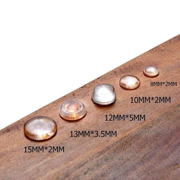 Planet Gates 371101 40 Grain For 1pc 12MM Dia 5MM Thickness Silicon Rubber Kitchen Cabinet Door Pad Self-Adhesive Bumper Stop Damper Cushion