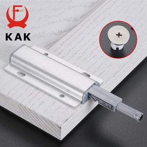 Planet Gates 371101 5pcs/lot Aluminum Alloy Push To Open Cabinet Catches Door Stops Magnetic Touch Stop Kitchen Invisible Cabinet Pulls Hardware