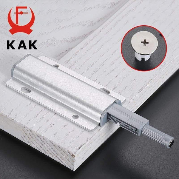 Planet Gates 371101 5pcs/lot Aluminum Alloy Push To Open Cabinet Catches Door Stops Magnetic Touch Stop Kitchen Invisible Cabinet Pulls Hardware