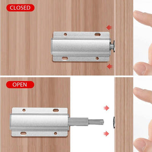 Planet Gates 371101 5pcs/lot Aluminum Alloy Push To Open Cabinet Catches Door Stops Magnetic Touch Stop Kitchen Invisible Cabinet Pulls Hardware