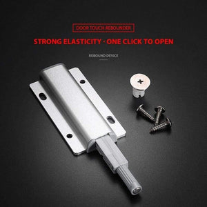 Planet Gates 371101 5pcs/lot Aluminum Alloy Push To Open Cabinet Catches Door Stops Magnetic Touch Stop Kitchen Invisible Cabinet Pulls Hardware
