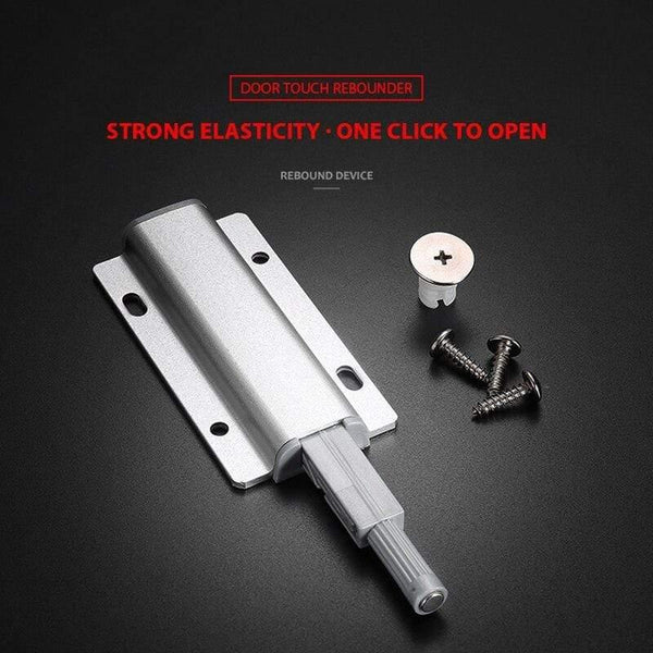 Planet Gates 371101 5pcs/lot Aluminum Alloy Push To Open Cabinet Catches Door Stops Magnetic Touch Stop Kitchen Invisible Cabinet Pulls Hardware