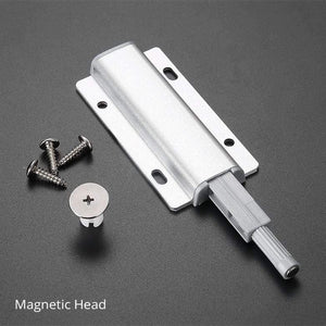 Planet Gates 371101 5pcs/lot Aluminum Alloy Push To Open Cabinet Catches Door Stops Magnetic Touch Stop Kitchen Invisible Cabinet Pulls Hardware