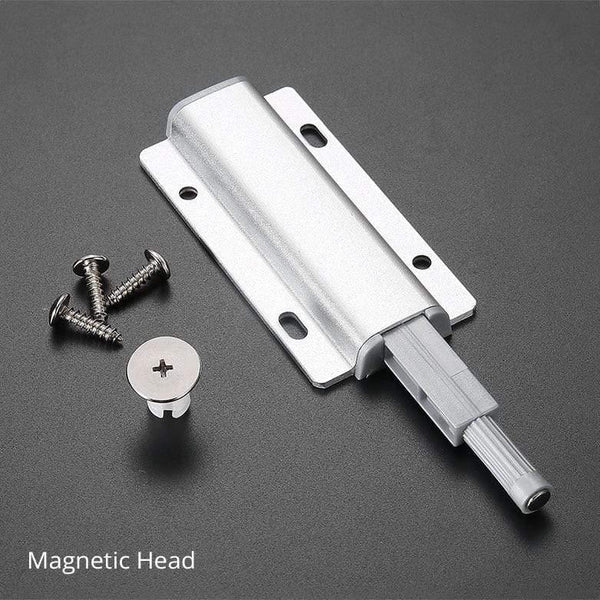 Planet Gates 371101 5pcs/lot Aluminum Alloy Push To Open Cabinet Catches Door Stops Magnetic Touch Stop Kitchen Invisible Cabinet Pulls Hardware
