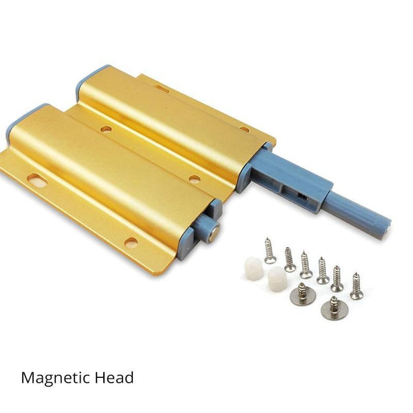 Planet Gates 371101 5pcs/lot Aluminum Alloy Push To Open Cabinet Catches Door Stops Magnetic Touch Stop Kitchen Invisible Cabinet Pulls Hardware