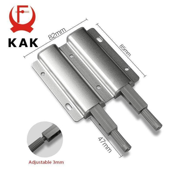 Planet Gates 371101 Aluminum Alloy Push To Open Cabinet Catches Door Stops Magnetic Touch Stop Kitchen Invisible Cabinet Pulls Cabinet Hardware