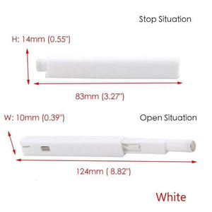 Planet Gates 371101 XG-05A  white 4 Pieces Gray White Kitchen Cabinet Door Stop Drawer Soft Quiet Closer Push To Open System Damper Buffers With Screws