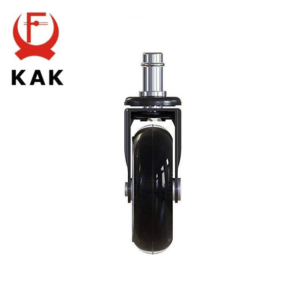 Planet Gates 371103 5PCS KAK 3" Universal Mute Wheel Office Chair Caster Replacement 60KG Casters Rubber Soft Safe Roller Furniture Wheel Hardware