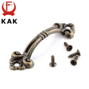 Planet Gates 371104 10pcs KAK Handles Knobs Pendants Flowers For Drawer Wooden Jewelry Box Furniture Hardware Bronze Tone Handle Cabinet Pulls