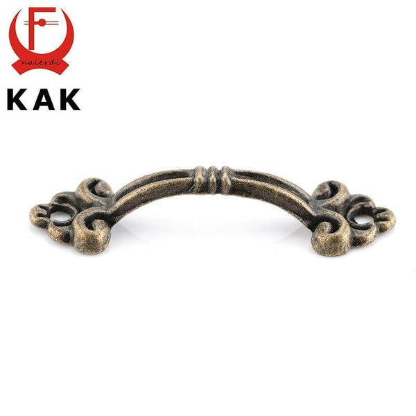 Planet Gates 371104 10pcs KAK Handles Knobs Pendants Flowers For Drawer Wooden Jewelry Box Furniture Hardware Bronze Tone Handle Cabinet Pulls
