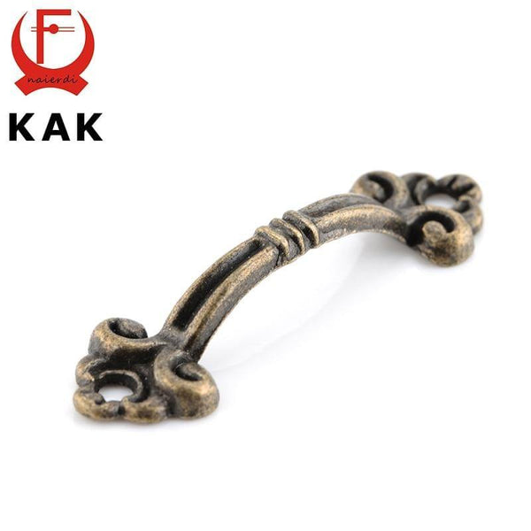 Planet Gates 371104 10pcs KAK Handles Knobs Pendants Flowers For Drawer Wooden Jewelry Box Furniture Hardware Bronze Tone Handle Cabinet Pulls
